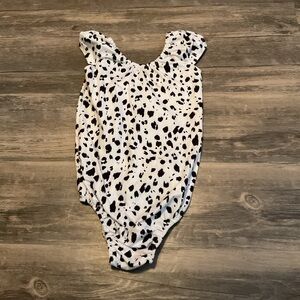 Girls Bailey Blossoms Cow Print Bodysuit